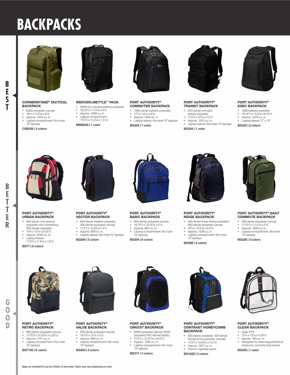 bags navigator, backpacks